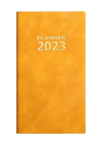 Turuncu 2023 Günlüğü Planlayıcısı Dizüstü A6 Boyutu 365 Gün Takvim Programlama Kitabı Pu Bloknotlar Yaratıcı Planlayıcı Hatırlatma Masaüstü Tarih Kırtasiye (Yurt Dışından)