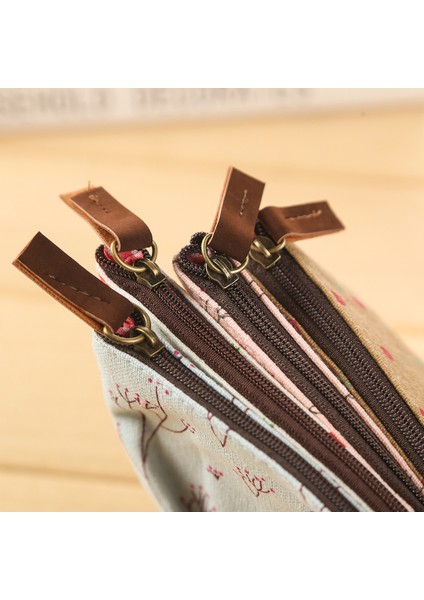 Pembe 1 Parça Sıcak Satış Yeni Ürün Çiçek Kalem Tuval Kutusu Kozmetik Makyaj Alet Çantası Çiçek Öğrenci Kalem Kutusu (Yurt Dışından) fırsatları