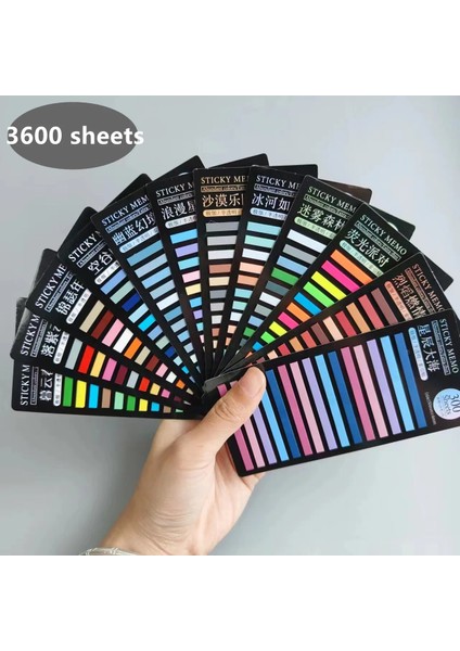 3600 Sayfa 3600 Sayfa Yayınlandı Şeffaf Yapışkanlı Notlar Kendinden Yapışkanlı Açıklamalar Kitap Okuma Kitap Ayraçları Sekmeler Not Defteri Estetik Kırtasiye (Yurt Dışından) fırsatları