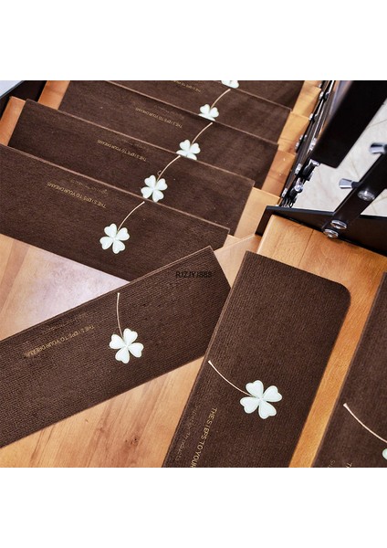 Stil 4 5PCS(70X22X4.5CM) 1/5/10/14PCS Aydınlık Yumuşak Merdiven Basamağı Pedleri Çeşitli Desen Kendinden Yapışkanlı Kaymaz Emici Merdiven Halı Pedi Koruma Pedi (Yurt Dışından) fiyatları