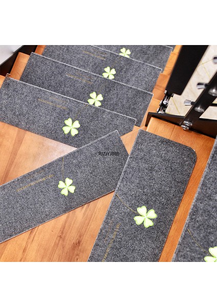 Stil 4 5PCS(70X22X4.5CM) 1/5/10/14PCS Aydınlık Yumuşak Merdiven Basamağı Pedleri Çeşitli Desen Kendinden Yapışkanlı Kaymaz Emici Merdiven Halı Pedi Koruma Pedi (Yurt Dışından) fırsatları