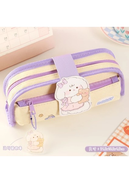 Kolye Kalem Kutuları Kızlar Için Okul Malzemeleri Kalem Kutusu Büyük Kapasiteli Kalemlik Kawaii Kırtasiye Estuches Escolares Kalem Kutusu (Yurt Dışından)