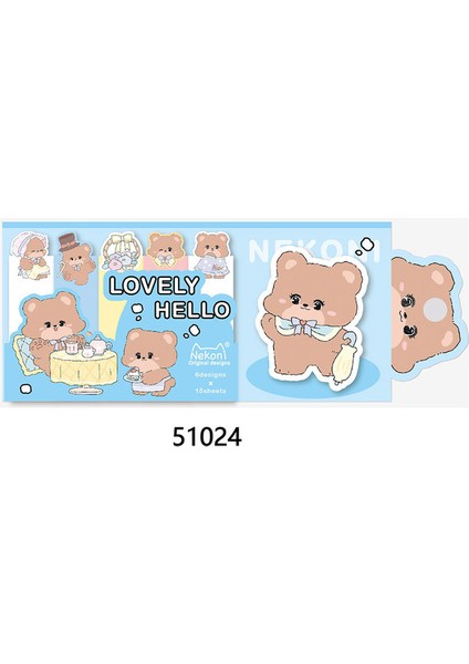 06 Yenilik Hamster Domuz Panda Bloknot Yapışkan Notlar Not Defteri Kırtasiye Okul Malzemeleri Kawaii Kırtasiye Sevimli Yapışkan Notlar (Yurt Dışından)
