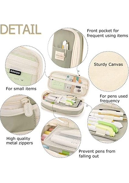 Turuncu-A Sevimli Katlanabilir Kalem Kutusu Büyük Kapasiteli Kalem Kutusu Kalemlik Kırtasiye Masa Düzenleyici Kawaii Okul Malzemeleri Öğrenciler Için (Yurt Dışından) fiyatları