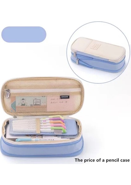 B4 Büyük Kapasiteli Kalem Kutusu Kırtasiye Okul Malzemeleri Kalem Kutuları Kılıfı Ofis Masası Saklama Çantası Öğrenciler Çocuklar Kalem Kutusu Çanta Kutusu (Yurt Dışından)