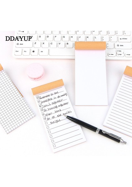 Style2 Cep Kraft Kağıt Bloknot Not Defteri Kırtasiye Scrapbooking Not Notları Yapılacaklar Listesi Gözyaşı Kontrol Listesi Not Defteri (Yurt Dışından)