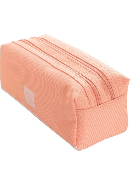 Pembe Kız Sevimli Kalem Kutusu Kalem Büyük Kapasiteli Kumaş Saklama Çantası 2 Bölmeli Makyaj Bozuk Para Cüzdanı Okul Ofis Kırtasiye Malzemeleri (Yurt Dışından) modelleri