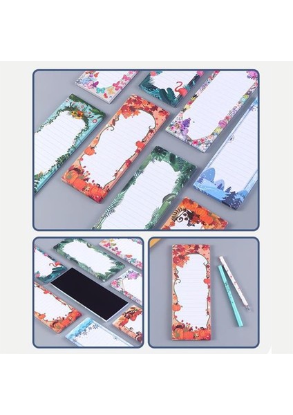 Stil 2 60 Yaprak Manyetik Buzdolabı Not Defterleri Yapılacaklar Listesi Pedi Bakkal Alışveriş Notları Için Bloknot Mini Yapılacaklar Listesi Not Kağıdı Pad Hatırlatıcılar (Yurt Dışından)