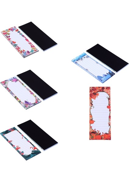 Stil 2 60 Yaprak Manyetik Buzdolabı Not Defterleri Yapılacaklar Listesi Pedi Bakkal Alışveriş Notları Için Bloknot Mini Yapılacaklar Listesi Not Kağıdı Pad Hatırlatıcılar (Yurt Dışından)