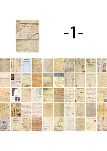 S18613-1 Bay Kağıt 8 Tarzı 100 Adet/kitap Vintage Mesaj Malzemesi Kağıt Yaratıcı Çiçek Karakter El Hesabı Dekoratif Bloknot (Yurt Dışından)