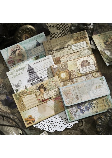 E Journamm 20 Adet/paket Vintage Malzemeler Turnusol Kağıdı Dekor Kırtasiye Dıy Scrapbooking Kolaj Günlük Tutma Estetik Kraft El Işi Kağıdı (Yurt Dışından) fiyatları