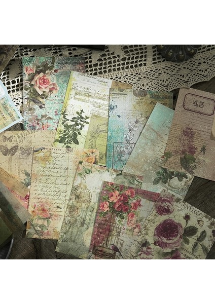 E Journamm 20 Adet/paket Vintage Malzemeler Turnusol Kağıdı Dekor Kırtasiye Dıy Scrapbooking Kolaj Günlük Tutma Estetik Kraft El Işi Kağıdı (Yurt Dışından) modelleri