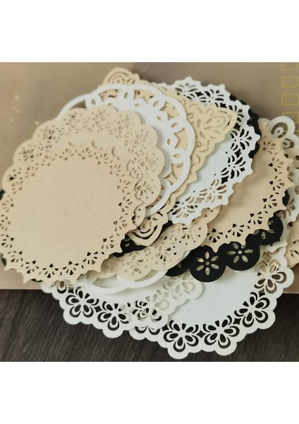 Stil 3 Retro Malzeme Kağıt Oymak Dantel Çiçek Çerçeve Kelebek Kağıt Bloknot Deco Scrapbooking Günlük El Sanatları Vintage Kağıtları (Yurt Dışından)