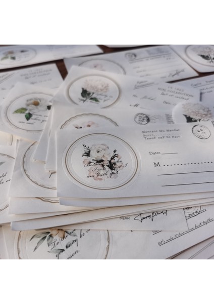 Stil 4 Vintage Çiçek Etiket Kolaj Scrapbooking Dergisi Malzeme Kağıt Kart Yapımı Dıy Retro Kağıt Etiket Yaratıcı Not Kırtasiye (Yurt Dışından) fiyatları