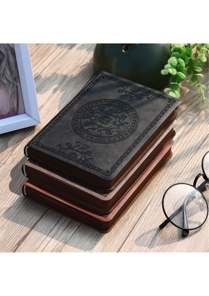 Haki-Desenli Yeni Cep A6 Planlayıcısı Günlük Not Mini Not Defteri Dizüstü Taşınabilir Vintage Desen Pu Deri Defter Günlüğü Not Defteri Kırtasiye (Yurt Dışından) fiyatları