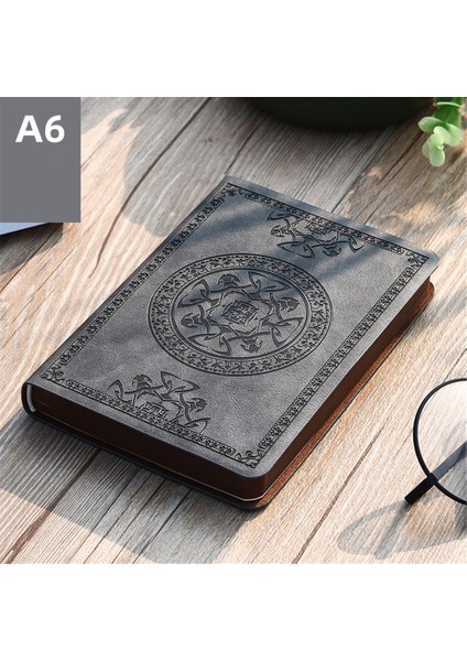 Haki-Desenli Yeni Cep A6 Planlayıcısı Günlük Not Mini Not Defteri Dizüstü Taşınabilir Vintage Desen Pu Deri Defter Günlüğü Not Defteri Kırtasiye (Yurt Dışından) modelleri