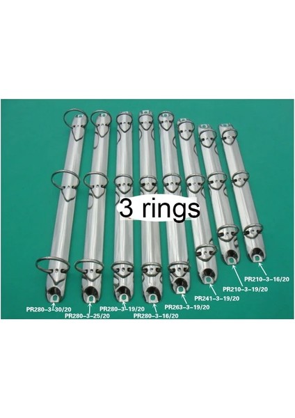A7 2 Halka 25MM Gümüş Vidalı 20MM 25MM 30MM Dıy Telli Klasör Klipsi Vidalı, 2 6 4 9 20 26 30 Delikli Mekanizma, 280=285, A4 B5 A5 A6 A7 (Yurt Dışından)