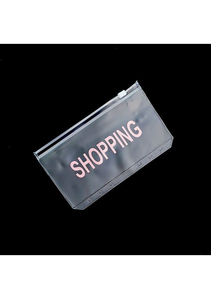 Alışveriş A6 A6/a5 Nakit Planlayıcısı Bağlayıcı Cep Dosya Düzenleyici Depolama Klasörü Şeffaf Pvc Gevşek Yaprak Kese Fermuarlı Dosyalama Bağlayıcı (Yurt Dışından)