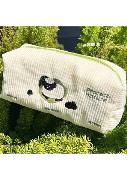 Toprak Karikatür Sevimli Koyun Toprak Tuval Kalem Kutusu Kawaii Taşınabilir Öğrenci Kırtasiye Okul Malzemeleri Okula Dönüş Kalem Çantası Kılıfı (Yurt Dışından) indirimleri