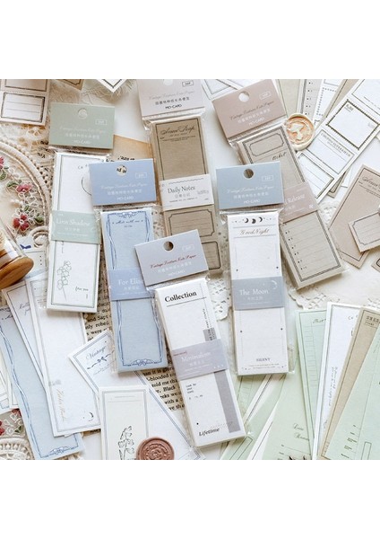 Stil 4 Vintage Çerçeve Doku Kağıt Kolaj Scrapbooking Dergisi Malzeme Kart Yapımı Dıy Retro Damga Etiketleri Yaratıcı Not Kırtasiye (Yurt Dışından) fiyatları