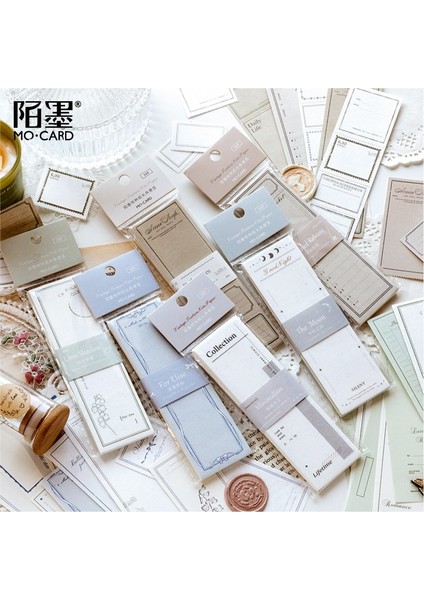Stil 4 Vintage Çerçeve Doku Kağıt Kolaj Scrapbooking Dergisi Malzeme Kart Yapımı Dıy Retro Damga Etiketleri Yaratıcı Not Kırtasiye (Yurt Dışından) modelleri