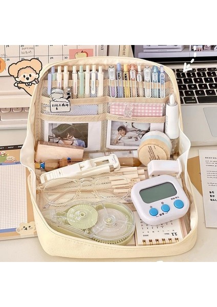 8 Kat B-Gri Ekstra Büyük Kapasiteli Kalem Çantası Estetik Çantalar Kırtasiye Malzemeleri Kalem Kutusu Fermuarlı Kalem Çantası Okul Çantaları Okul Malzemeleri (Yurt Dışından) fiyatları