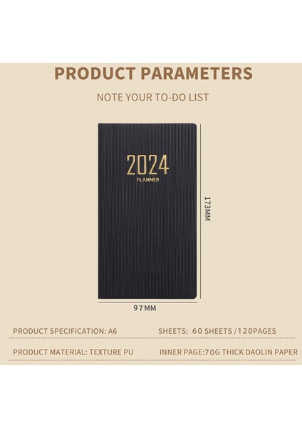 A6 Gündem 2024 Dizüstü Planlayıcı Günlüğü Ingilizce Caderno Cuadernos Y Libretas Yapılacaklar Listesi Diario Not Defteri Planificateur 2024 Not Defteri (Yurt Dışından) fırsatları