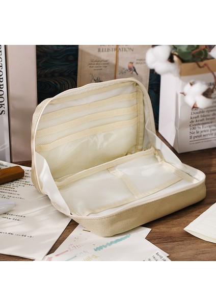 8 Kat B-Gri Ekstra Büyük Kapasiteli Kalem Çantası Estetik Çantalar Kırtasiye Malzemeleri Kalem Kutusu Fermuarlı Kalem Çantası Okul Çantaları Okul Malzemeleri (Yurt Dışından) fırsatları