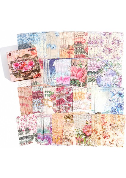 Bir Yoofun 100 Adet/kutu Bloknot Malzeme Kağıt Anna'nın Düşleri Önemsiz Dergisi Scrapbooking Kartları Retro Arka Plan Dekorasyon Kağıdı (Yurt Dışından)