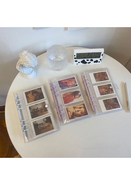 Bling Pembe-5 Adet Çanta Skysonıc 3 Inç Acıbadem Kurabiyesi Bağlayıcı Albümü Fotoğrafları Kapak Gevşek Yaprak Yumuşak Kabuk 5 Adet Refil Çanta ile Kart Tutucu Organizatör Kitap (Yurt Dışından) fiyatları