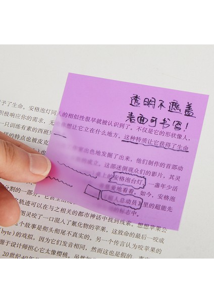 7.6x7.6 cm Mavi Renkli Pet Temizle Yapışkan Notlar Not Defteri Şeffaf Yapışkan Notlar Kendinden Yapışkanlı Yapışkan Not Not Kağıdı Öğrenci Ofisi Için (Yurt Dışından)