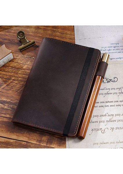 Yeşil 10.5X15.5 cm Hakiki Deri Kılıf Defter Cep Dergisi Seyahat Alan Kitap Kalem Klasörü ile Halat Tasarımı (Yurt Dışından) fiyatları