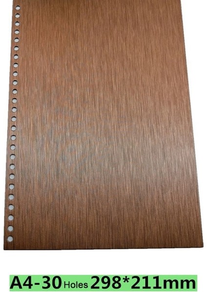 A4 Kahve 2 Adet 30 Delikli Ciltleme Kapağı A4 Gevşek Yaprak Kapak A5 Pp Plastik Arka Kapak Günlük Defter Spiral Defter Planlayıcısı Halka Bağlayıcı (Yurt Dışından)