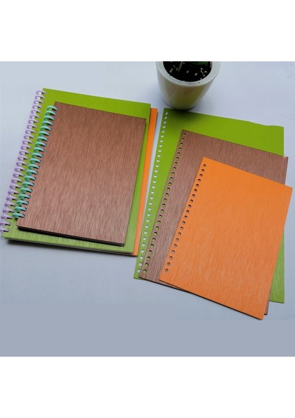 A4 Kahve 2 Adet 30 Delikli Ciltleme Kapağı A4 Gevşek Yaprak Kapak A5 Pp Plastik Arka Kapak Günlük Defter Spiral Defter Planlayıcısı Halka Bağlayıcı (Yurt Dışından)