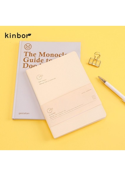 Açık Sarı Kinbor Haftalık Planlayıcı Defter Tarihsiz Gündem Programı Günlük Aylık Günlük Kitap Taşınabilir Kayıt Günlük Planı Not Defteri Kırtasiye (Yurt Dışından)