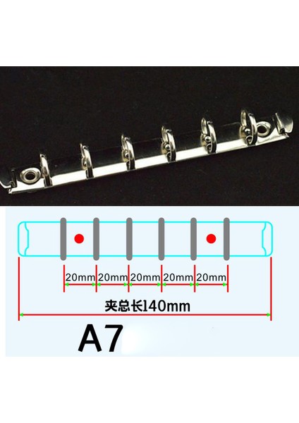 A7 6 Halka 15MM Gümüş Siyah 25MM 10 Parça Dıy Klipler Mekanik, 6 4 9 Halka Bağlayıcı Mekanizması, 280=285, A4 B5 A5 A6 A7 (Yurt Dışından)