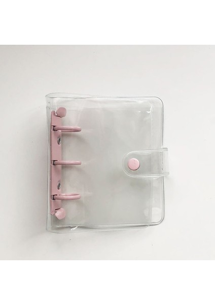 9.5X11 cm Kapak Mini 3 Delik Spiral Defter 3 Delik Gevşek Yaprak Bağlayıcı Planlayıcısı Pvc Şeffaf Günlüğü Pp Kağıt Zip Çanta Aksesuarları (Yurt Dışından)