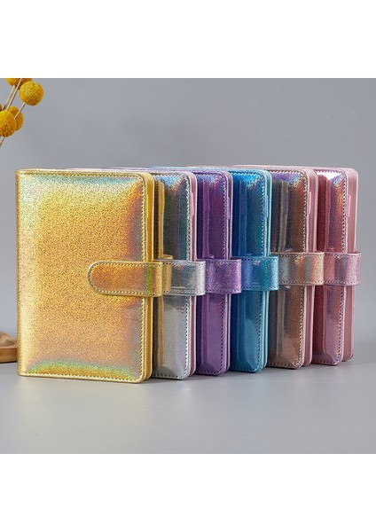 Çizgi A6 2023 Macaron Glitter Lazer A5 A6 Dıy Bağlayıcı Defter Kapağı Günlüğü Gündem Planlayıcısı Kağıt Kapak Okul Kırtasiye (Yurt Dışından)