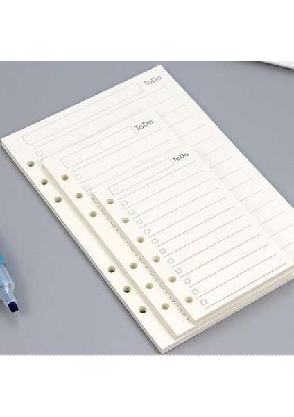 Bunu Yapmak Için A5 45 Yaprak Iş A5 A6 Gevşek Yaprak Defter Dolum Spiral Ciltleme Dizini Iç Sayfa Aylık Haftalık Yapılacaklar Listesi Kağıt Kırtasiye (Yurt Dışından)