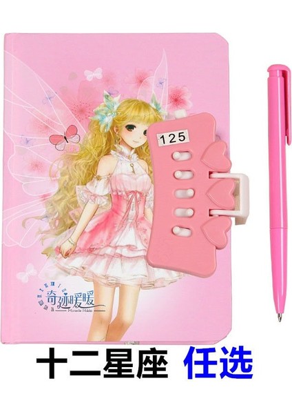 Kilit Günlük Kitabı ile Erkek ve Kızlar Için D Karikatür Şifre Kitabı Eski Tarz Basit ve Sevimli Öğrenci Not Defteri Eskiz Defteri (Yurt Dışından) fiyatları