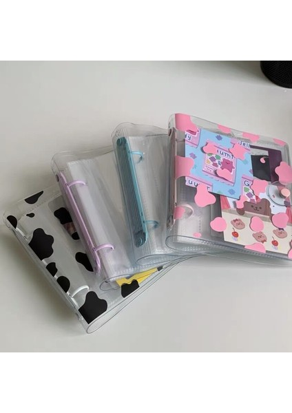 3 Inç Fotoğraf Için Şeffaf Kapak Mınkys Yeni Varış Kawaii Işıltılı 3/4/5/6 Inç 2 Halka Bağlayıcı Kpop Fotoğraflı Kitap Toplama Çift Taraflı Kollu Okul Kırtasiye (Yurt Dışından) modelleri