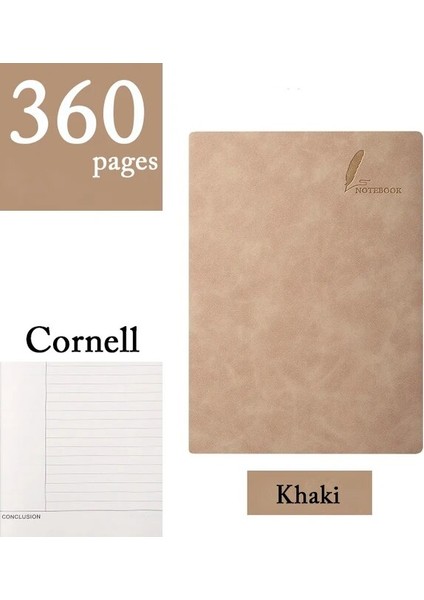 K Cornell A5 Defter A5/B5,360 Sayfa Cornell/boş/çizgili/okul Ofisi Için Damalı, Planlayıcı Not Defteri Gündemi 2023, Sanat Çizimi Için Eskiz Defterleri (Yurt Dışından)