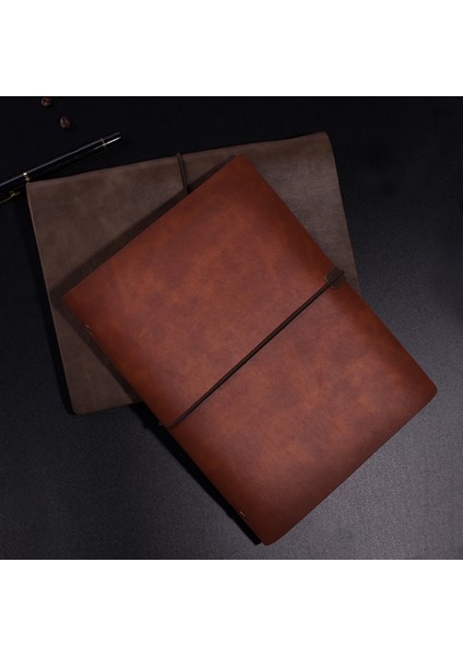 Kahverengi B5 Yeni 2023 Yumuşak Kapak Pu Deri Spiral Defter A5 Planlayıcısı Gündem Iş Ofisi B5 Not Defteri Not Defteri Dergisi 6 Telli Defter (Yurt Dışından)