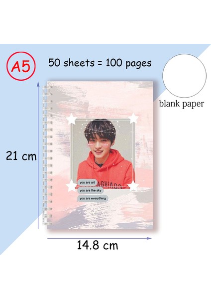 11 A5 A5 Spiral Defter Not Defteri-Kpop Grubu Stray Kids Üyeleri Poster Albümü Boys Fotoğraf Kartları Hayranları Koleksiyonu Için Straykids Kartpostal (Yurt Dışından)