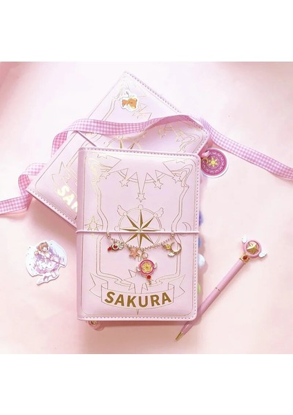 Deluxe Paket Japon Sakura Pembe Kırmızı Mor Anime Gevşek Yaprak Defter Kawaii Seyahat Dergisi El Kitabı Spiral A6 Sevimli Günlüğü Planlayıcısı Organizatör (Yurt Dışından) fırsatları