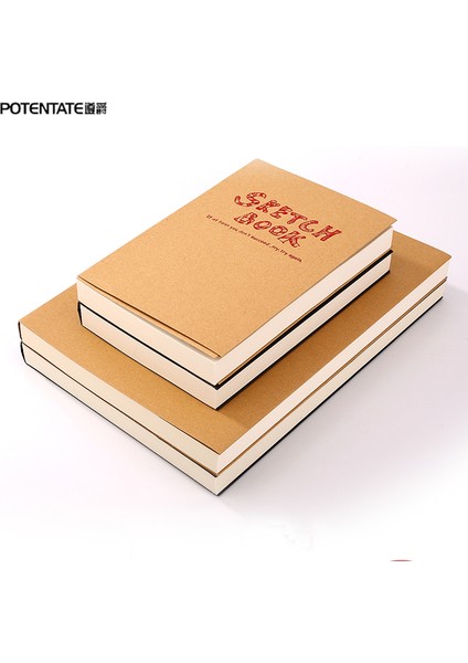 14.2 cm x 21 cm Potentate A4/a5 Eskiz Defteri Not Defteri Seyahat Günlüğü Dizüstü 120 Sayfalık Vintage Eskiz Defteri Çizim Okul Malzemeleri Dizüstü (Yurt Dışından)