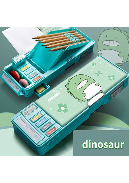 S Bir Kalem Kutusu Yaratıcı Çok Fonksiyonlu Otomatik Kalem Kutusu Kawaii Erkek Kız Çocuk Büyük Kapasiteli Kırtasiye Kutusu Papeleria Okul Malzemeleri (Yurt Dışından) modelleri