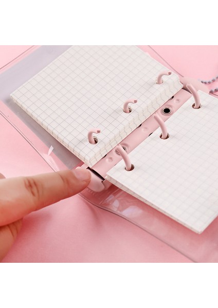Tek Kabuk A8 A6 Mini Üç Delikli Gevşek Yapraklı Kitap Renkli Sevimli Dizüstü Çocuk Not Defterleri Kız Cep Kitabı Kawaii El Kitabı Öğrenci Günlüğü Yazma Kitaplar (Yurt Dışından) modelleri