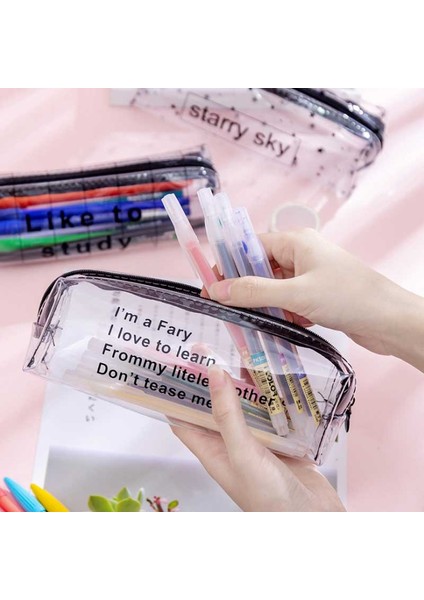 B-Styl-Kızlık Kalp Kawaii Yıldızlı Gökyüzü Kalp Kalem Kutusu Kız Erkek Hediyeler Için Okul Sevimli Şeffaf Kalem Kutusu Kalem Kutusu Kore Okul Kırtasiye (Yurt Dışından) fırsatları