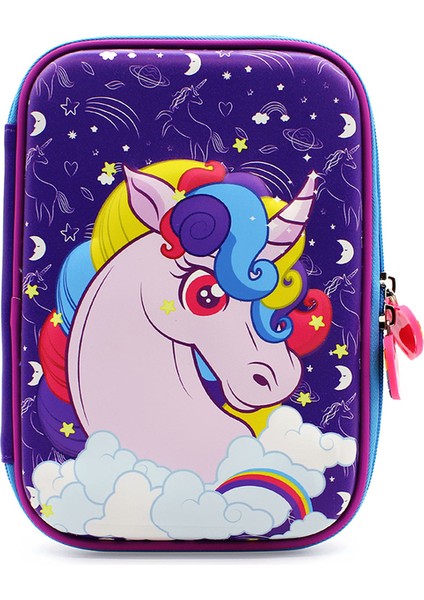 Stil 1 Unicorn Kalem Kutusu Kawaii Okul Kalem Kutuları 3D Kore Kırtasiye Kalem Kutusu Trousse Scolaire Okul Malzemeleri Sevimli Kalem Kutusu (Yurt Dışından)